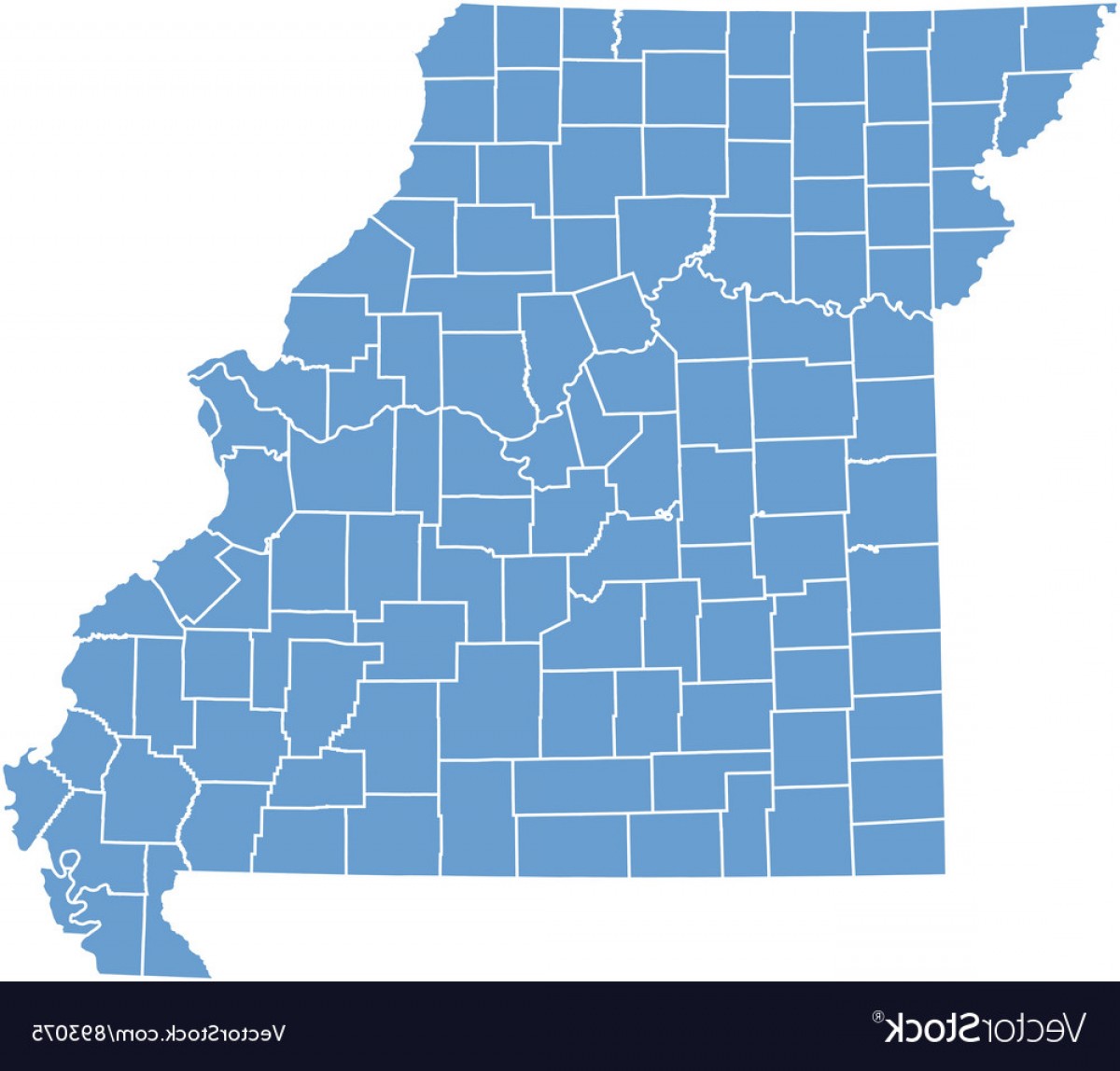 1200x1148 State Map Of Missouri