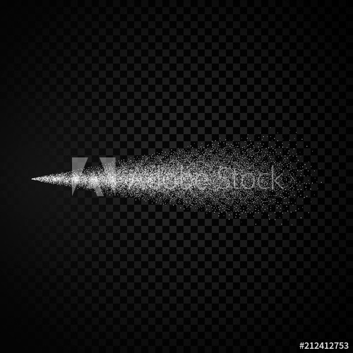 500x500 Water Spray Airy Spray And Water Hazy Mist Vector Illustration