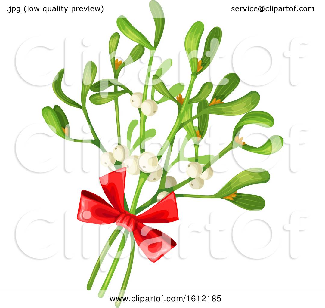 1080x1024 Clipart Of A Sprig Of Mistletoe