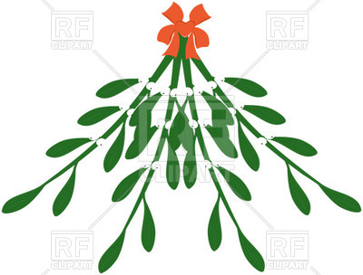 400x304 Mistletoe With Red Ribbon Vector Image Of Plants And Animals