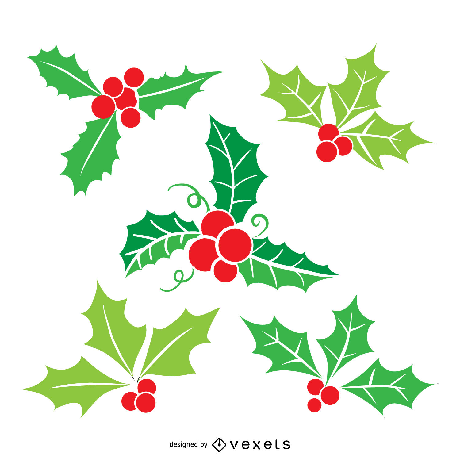 1500x1500 Christmas Mistletoe Illustration Set
