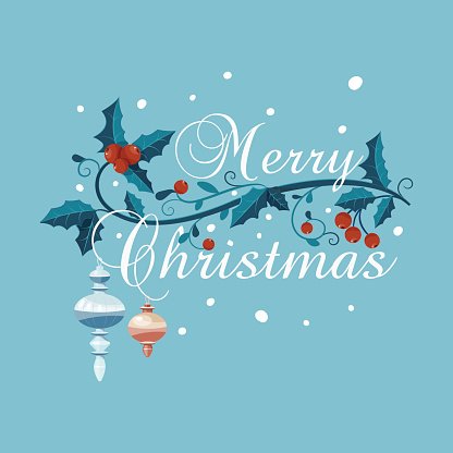 Merry Christmas Card With Vector Premium Clipart 416x416 Merry Christmas Card With Vector Premium Clipart