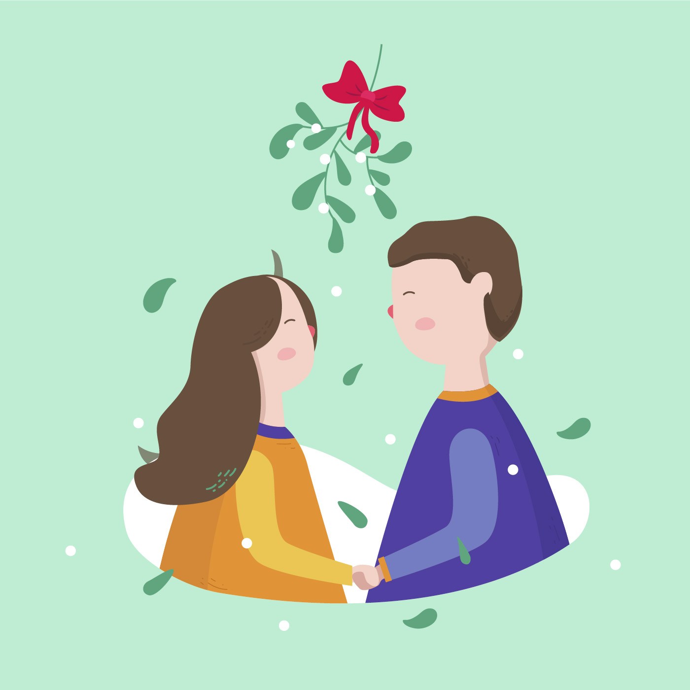 Mistletoe Vector Free