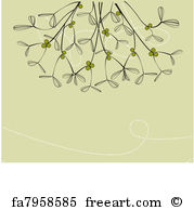 179x194 Free Mistletoe Vector Art Prints And Wall Artwork Freeart