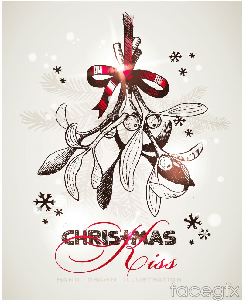 800x992 Hand Painted Mistletoe Vector Over Millions Vectors, Stock