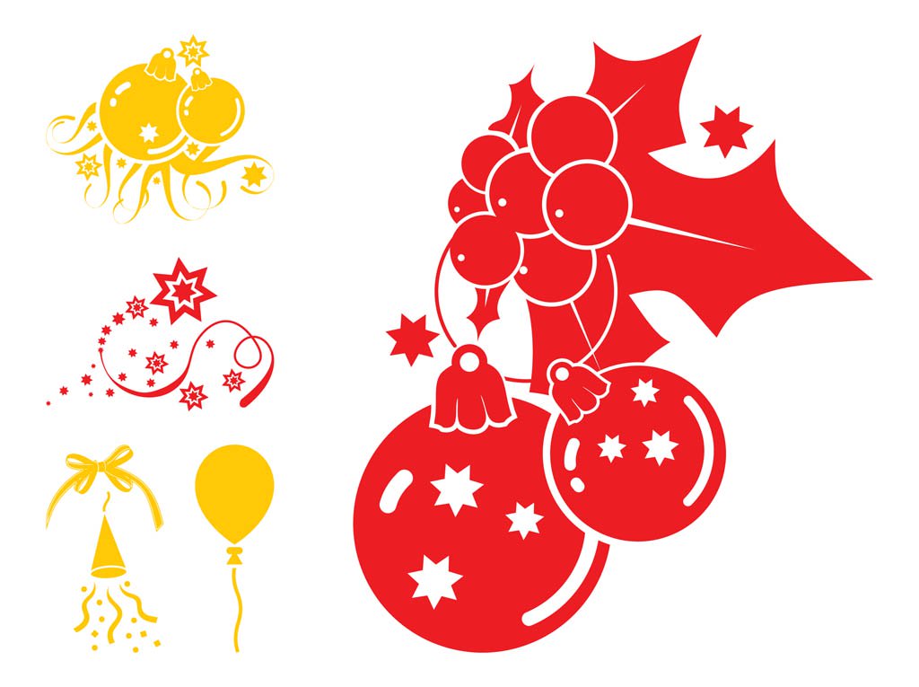 1024x765 Christmas Decorations Graphics Vector Art Graphics