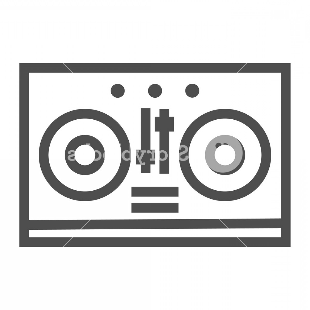 Dj Mixer Line Icon Music And Sound Turntable Sign Vector Graphics 1200x1200 Dj Mixer Line Icon Music And Sound Turntable Sign Vector Graphics