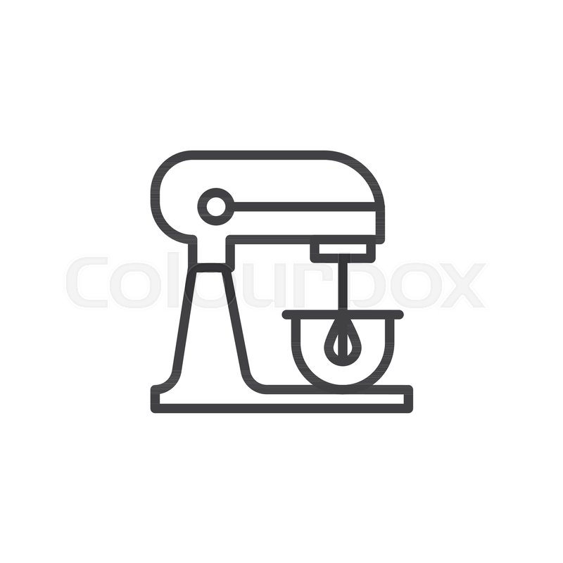 Electric Stand Mixer Line Icon, Stock Vector Colourbox 800x800 Electric Stand Mixer Line Icon, Stock Vector Colourbox