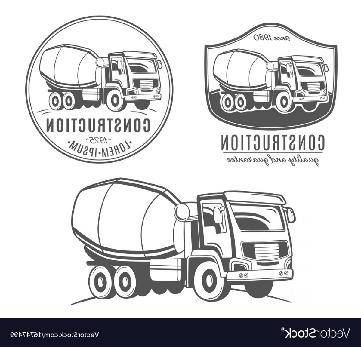 Set Of Logos With Concrete Mixer Truck Vector Soidergi 1200x1154 Set Of Logos With Concrete Mixer Truck Vector Soidergi