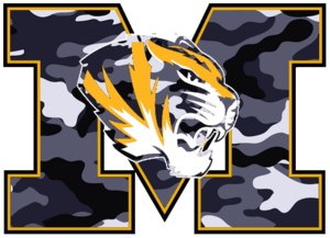 300x217 Missouri Tigers Logo White Camouflage Free Images