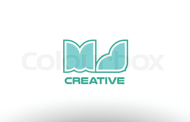 800x514 Joint Joined Letter Combination Green Stock Vector Colourbox