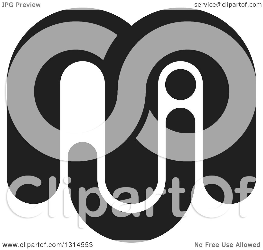 1080x1024 Clipart Of A Black Abstract Letter M J Design