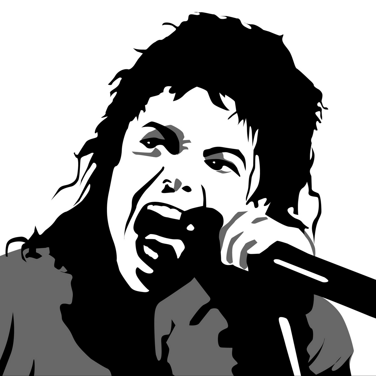 1280x1280 Download Wallpaper Michael Jackson, Vector Graphics
