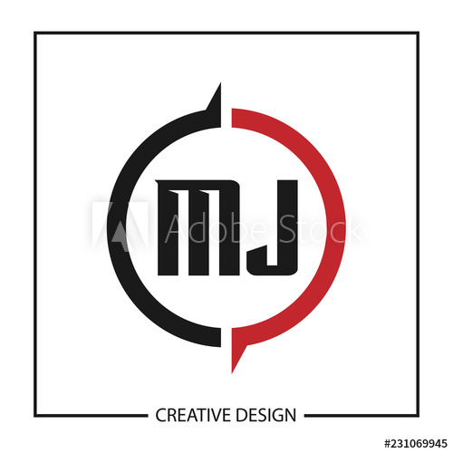 500x500 Initial Letter Mj Logo Template Design Vector Illustration