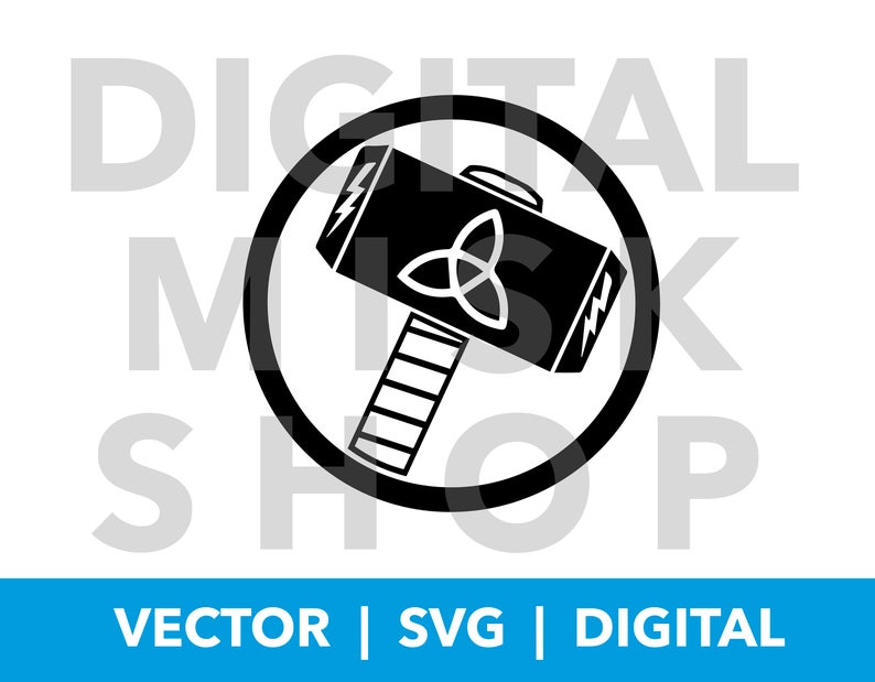794x619 Mjolnir Vector Thor Hammer Silhouette Cricut Cutting Etsy