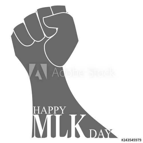 500x500 Martin Luther King Day Illustration Background, Mlk Day