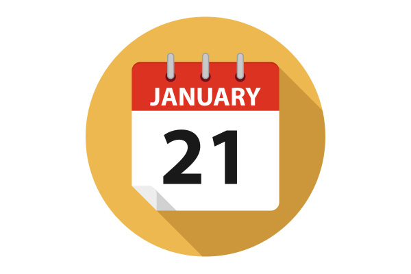 600x400 Vector Calendar Martin Luther King Day