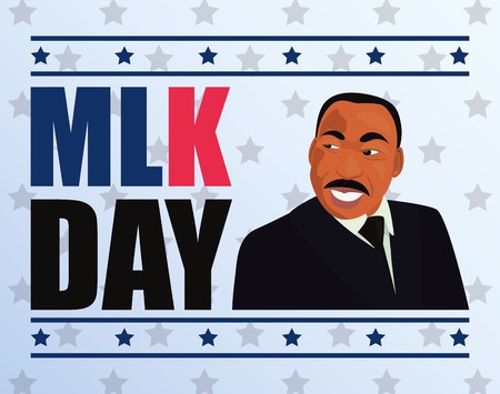 450x355 Martin Luther King Jr Portrait Vector Illustration Royalty Free
