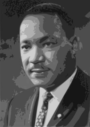 300x425 Free Download Of People Silhouette Martin Luther King Face Cartoon