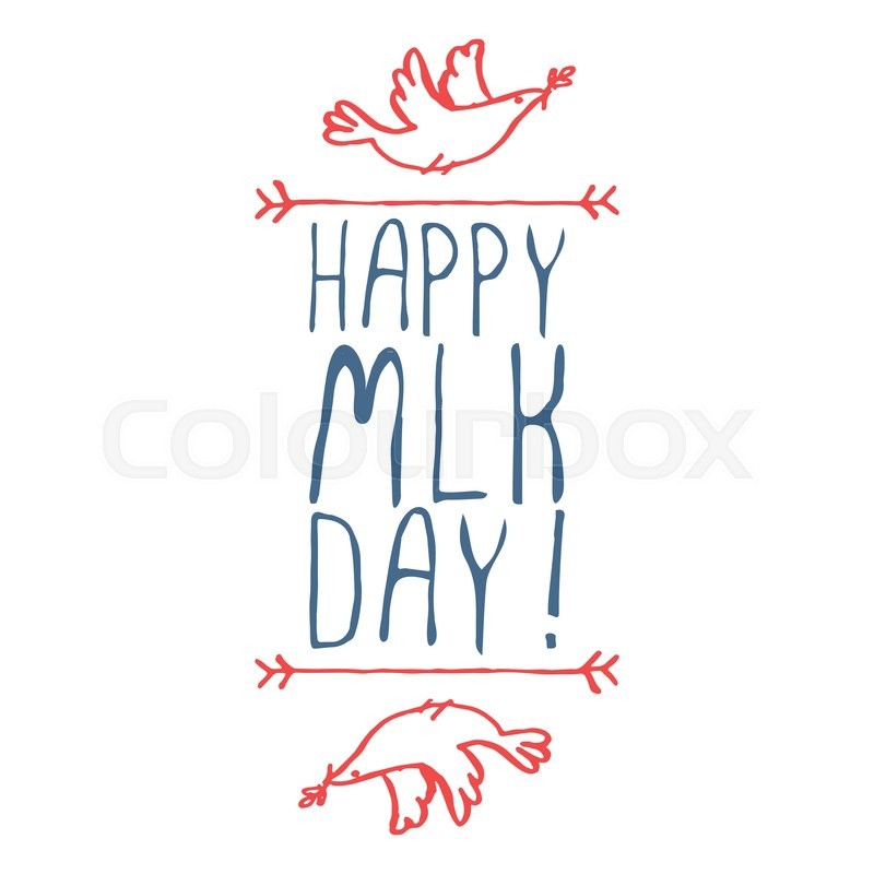 800x800 Martin Luther King Day Handdrawn Stock Vector Colourbox