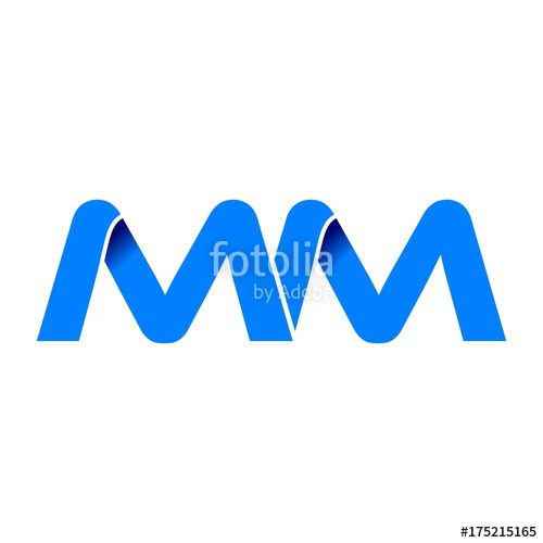 Mm Logo Initial Logo Vector Modern Blue Fold Style Stock Image 500x500 Mm Logo Initial Logo Vector Modern Blue Fold Style Stock Image