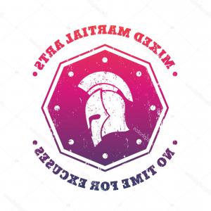 300x300 Photostock Vector Vector Illustration Of Mma Cage Mixed Martial