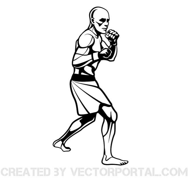 660x660 Mma Fighter Vector Graphics
