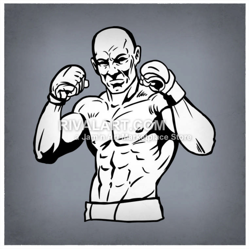 946x946 Mma Fighter Graphic