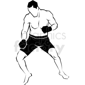 300x300 Mma Fighter Vector Art Clipart Royalty Free Gif, Png