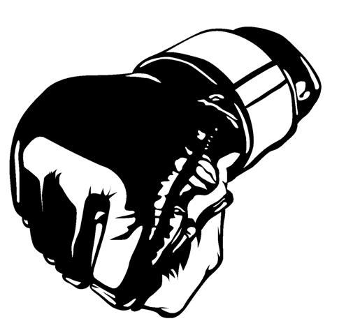505x480 Mma Glove Decal Sticker