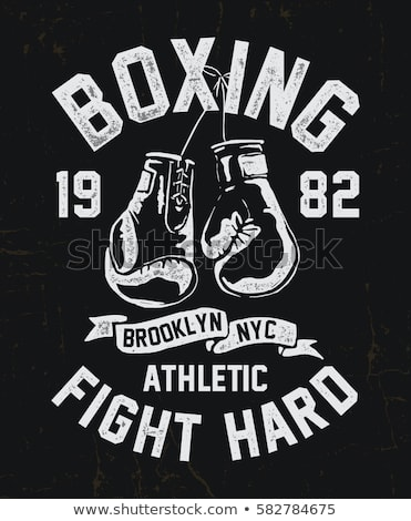 371x470 Vintage Boxing Gloves Vector Illustration Template For Print, T