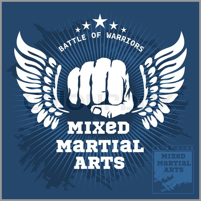 800x800 Fight Club Mma Mixed Martial Arts Stock Vector Colourbox
