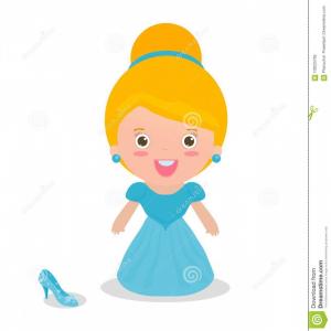 Cute Cinderella Vector Illustration Beautiful Blond Princess White 300x300 Cute Cinderella Vector Illustration Beautiful Blond Princess White