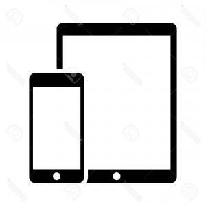 300x300 Photostock Vector Portable Devices With Tablet And Mobile Phone
