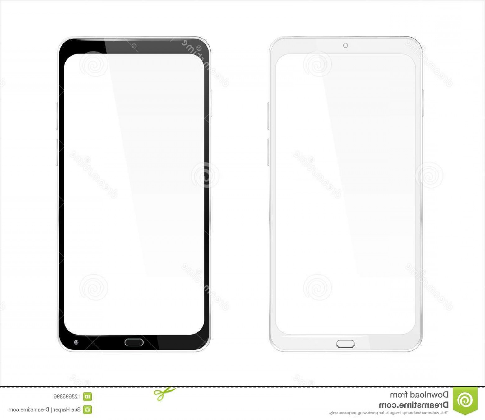 1560x1352 Realistic Cellphone Smartphone Vector Touchscreen Android Phone