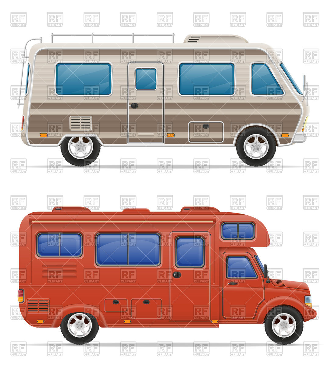 1086x1200 Set Of Car Van Caravan Camper