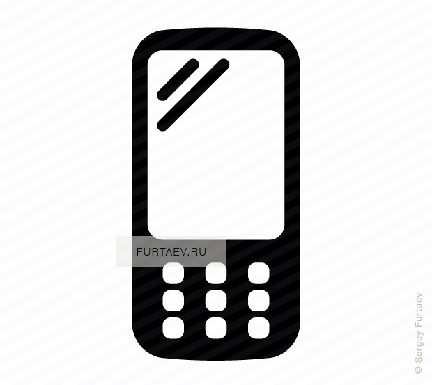 620x553 Mobile Phone Vector Icon