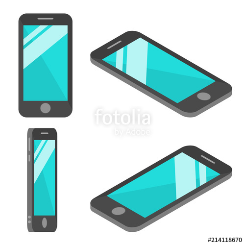 500x500 Mobile Phone Vector Illustration Stock Image And Royalty Free