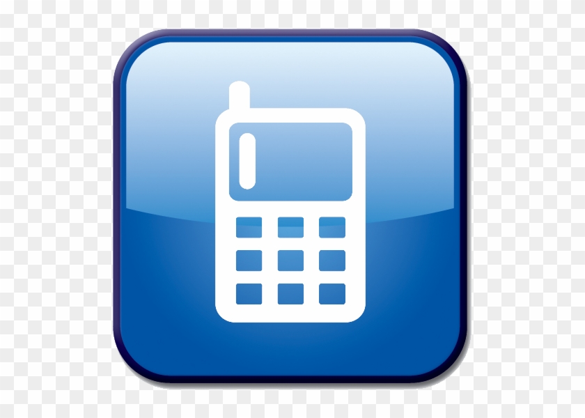 840x600 Blue Mobile Phone Vector Art Icon
