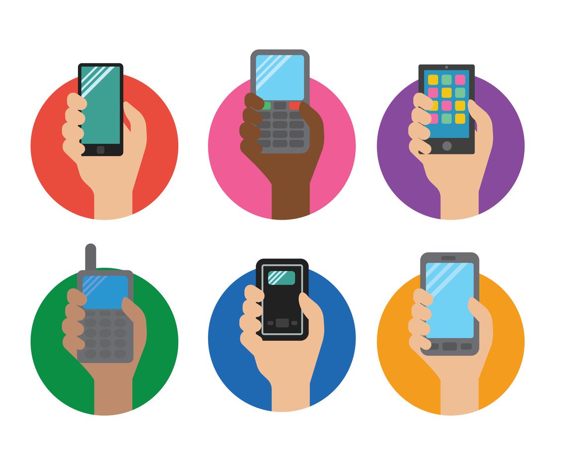 1136x936 Cell Phone Vector Vector Art Graphics