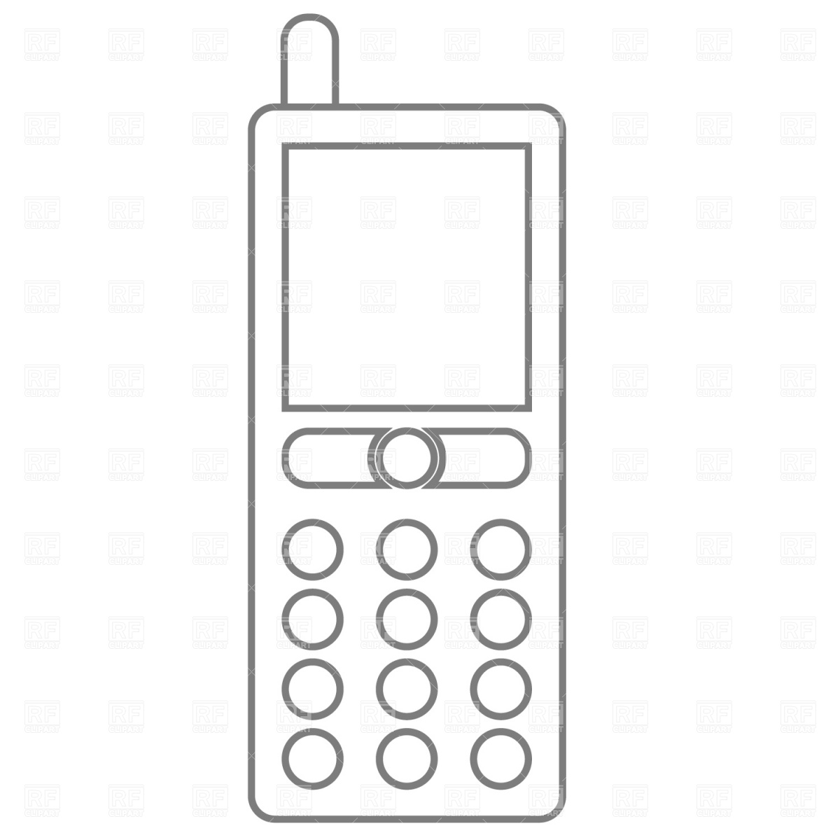 1200x1200 Cell Phone Vector Image Of Technology Prague