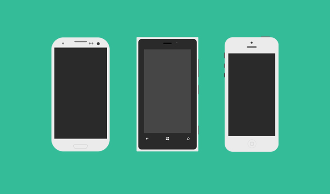 680x400 Free Flat Mobile Phones Files, Vectors Graphics