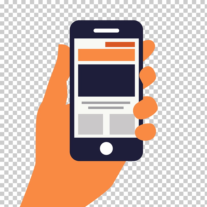 728x729 Template Information Mobile Phone, Cartoon Material Business