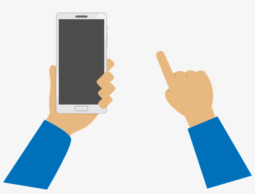 820x623 Download Mobile Cell Phone In Hand Png Transparent