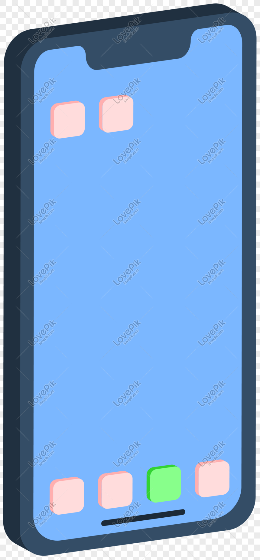 860x1851 Full Screen Mobile Phone Icon Vector Png Image Picture Free