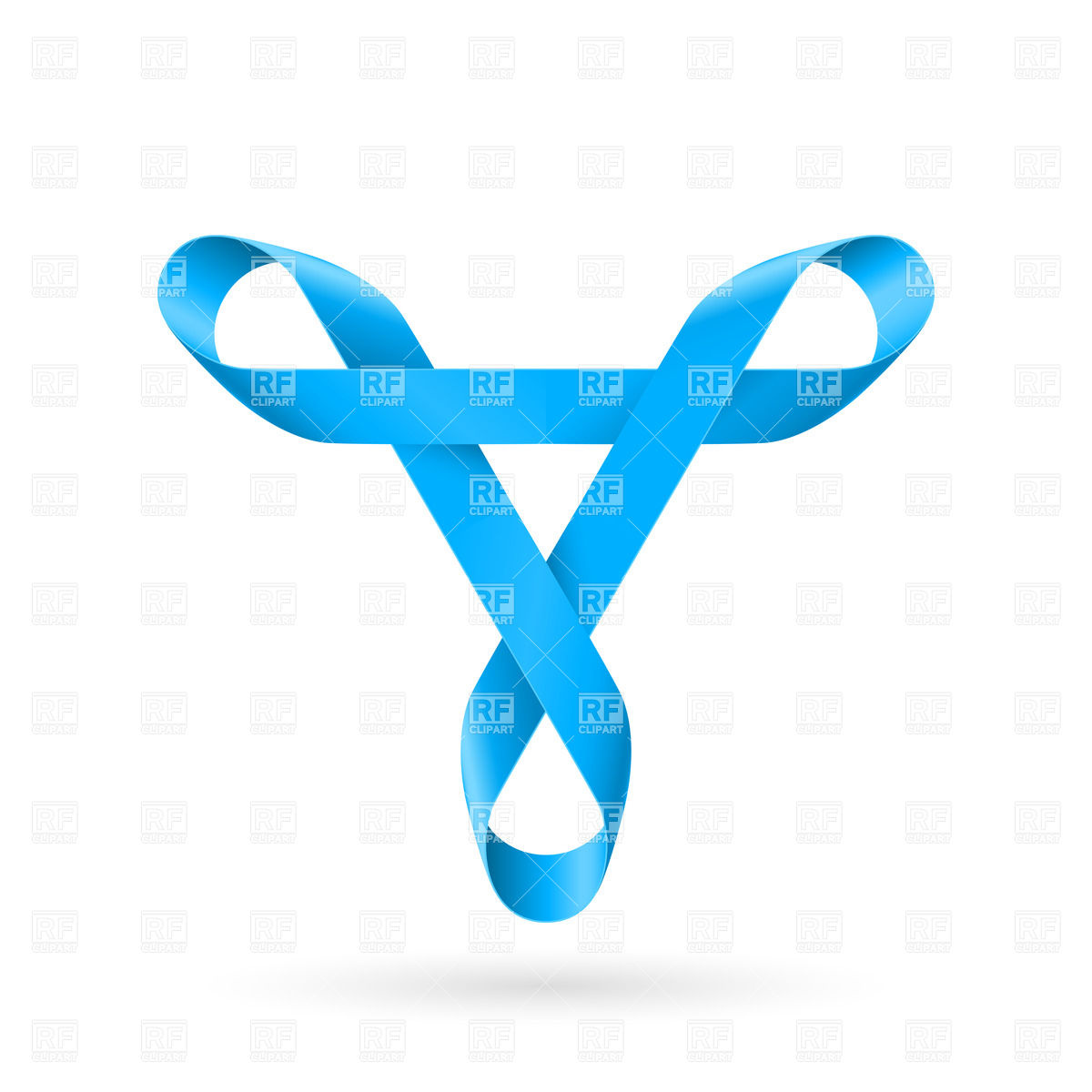 Blue Symbol Of Mobius Strip On White Background Vector Image 1200x1200 Blue Symbol Of Mobius Strip On White Background Vector Image