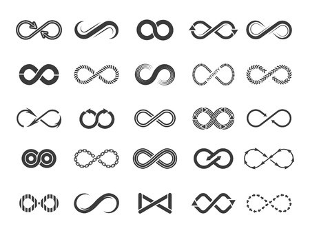 450x338 Eternity Icon Mobius Line Vector Logo Infinity Symbols Isolated