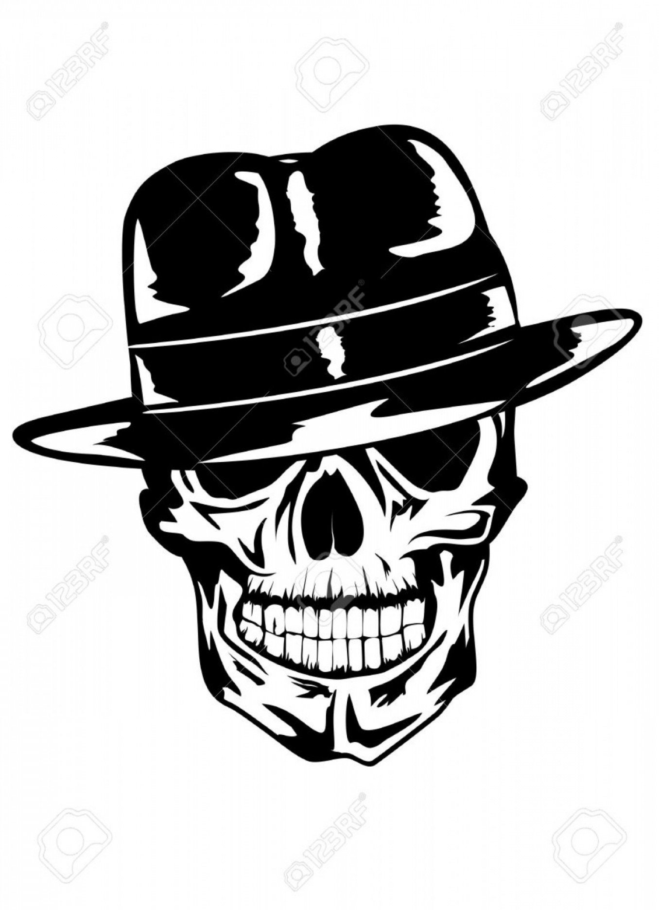 1356x1872 Mafia Skull Vector Catchsplace