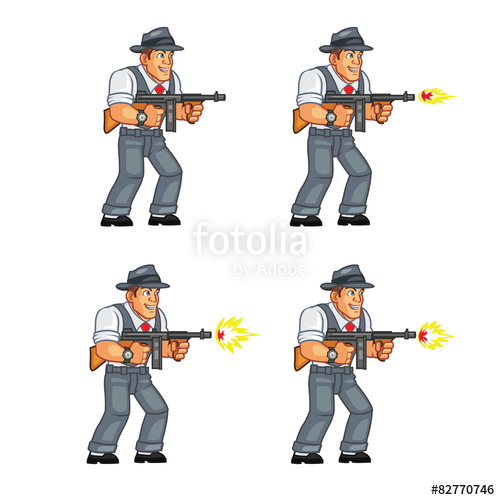 500x500 Mobster Shooting Sprite Stock Image And Royalty Free Vector