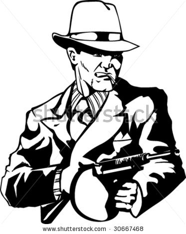 373x470 Mobster Vector